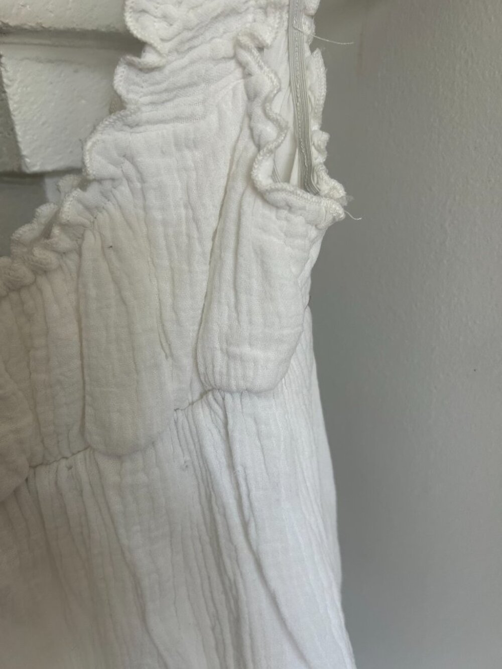 Princess Poly Gauze White Sleeveless Shirt Size 6 - Picture 4 of 7